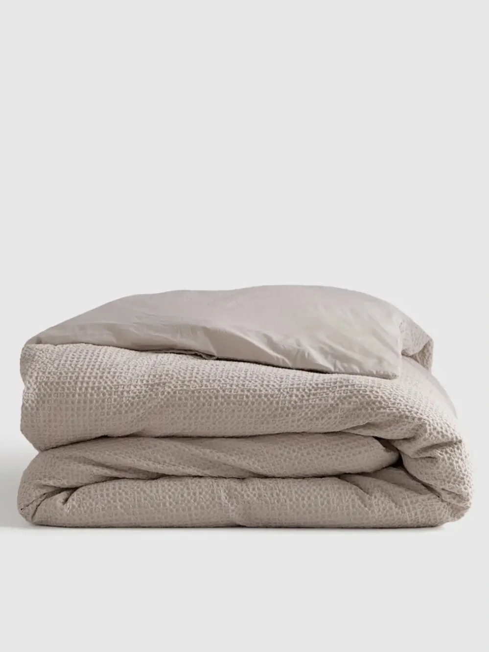 Quince Organic Luxe Honeycomb Duvet Cover Set - Home Bedding